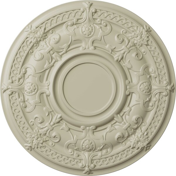 Ekena Millwork Dauphine Ceiling Medallion (Fits Canopies up to 13 1/4"), 33 7/8"OD x 1 3/8"P, Clear Yellow CM33DACYF - main